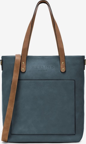 Herling Shopper 'Poussin' in Blue: front
