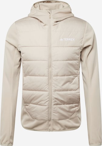 ADIDAS TERREX Outdoor jacket in Beige: front
