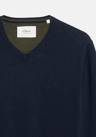 s.Oliver Pullover in Blau: Vorderseite