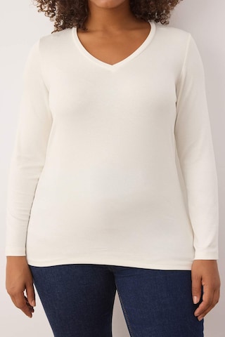 T-shirt Trendyol Curve en beige