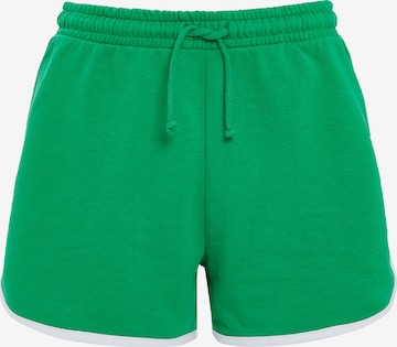 Threadbare Normální Kalhoty 'Freddie' – zelená: přední strana