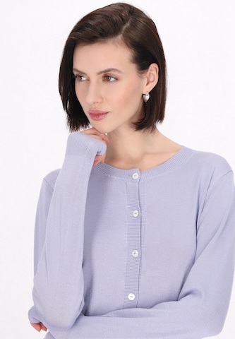 usha BLACK LABEL Вязаная кофта 'Classic Look' в Лиловый