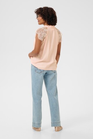 Cream Bluse 'Nola' i pink
