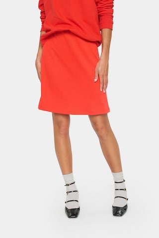 SAINT TROPEZ Rok 'Kaileen' in Rood: voorkant