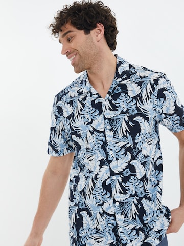 Threadbare - Ajuste confortable Camisa 'Romeo' en azul