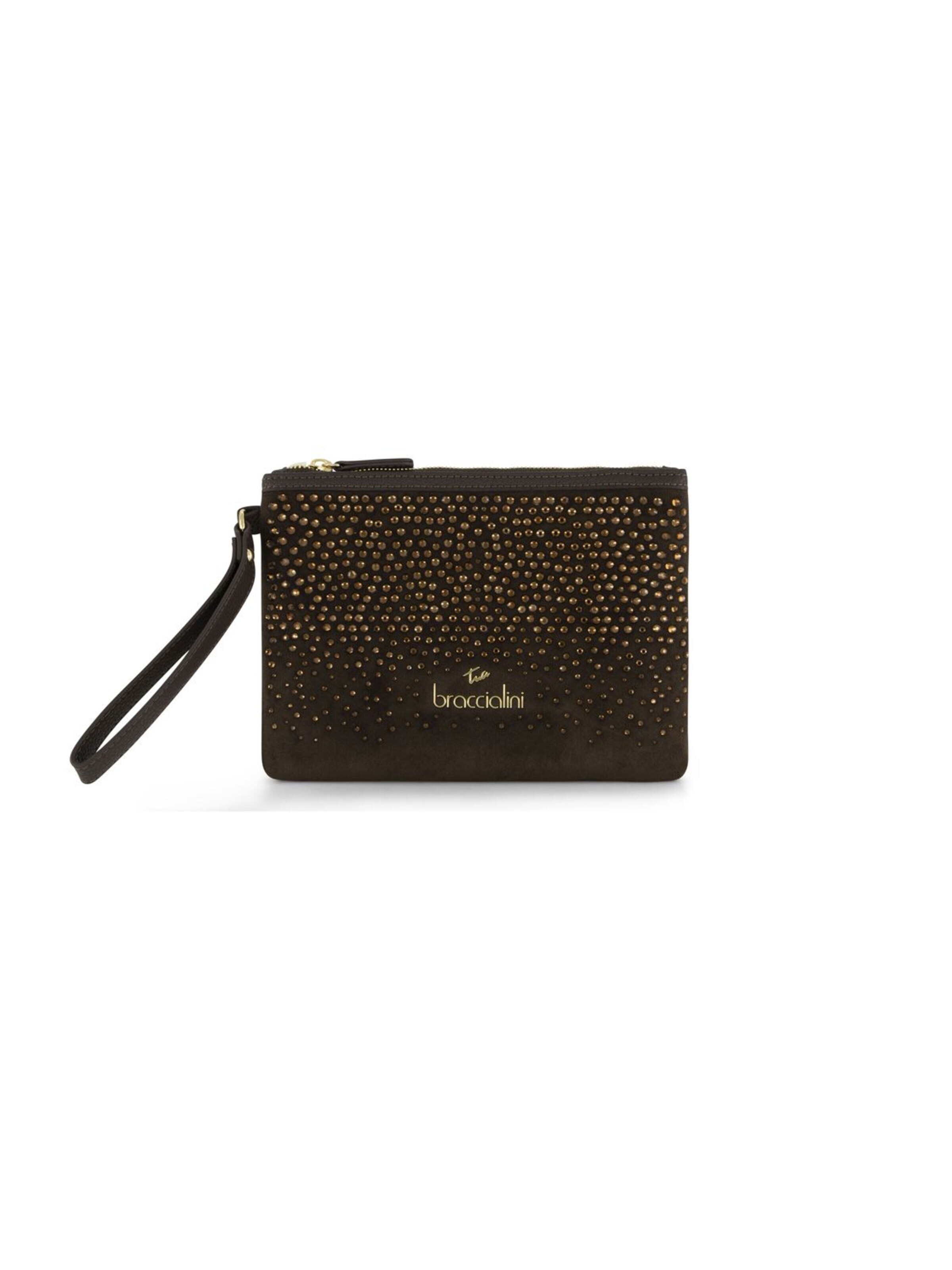 Braccialini - Bolso saco 'Beth Strass' en marrón: frente