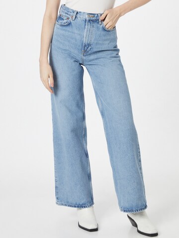 Wide leg Jeans 'REBECCA' de la Samsøe Samsøe pe albastru: față