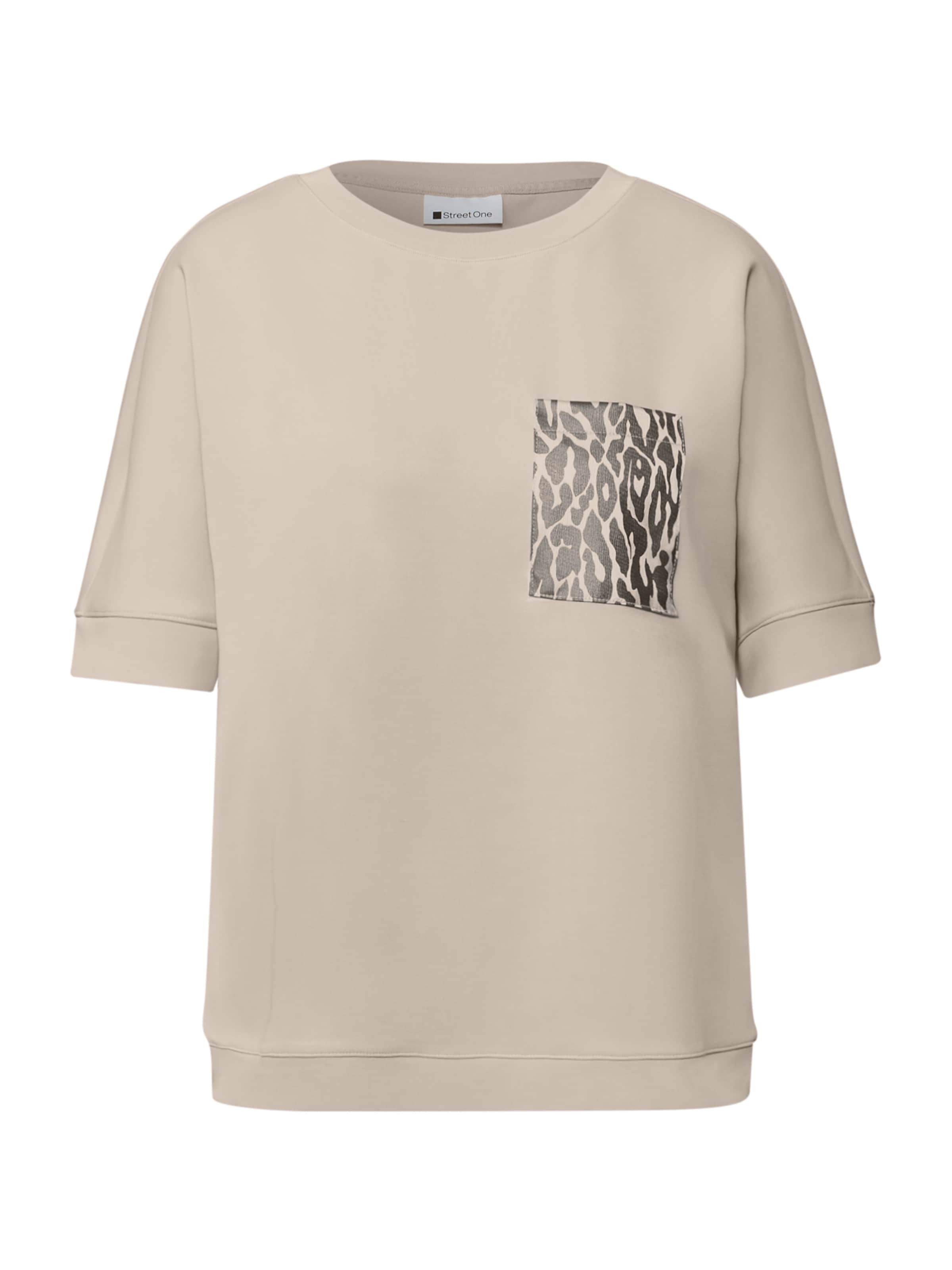 STREET ONE Shirt in Beige: voorkant