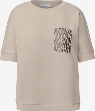 smėlio STREET ONE Marškinėliai: priekis