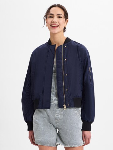 Marc O'Polo Tussenjas in Blauw: voorkant