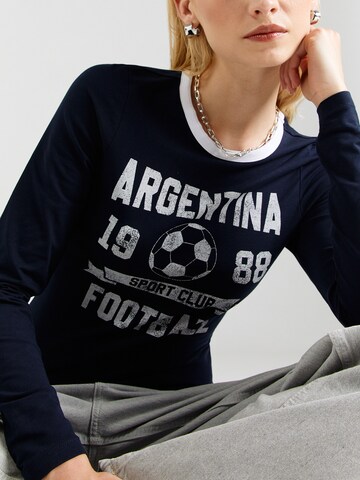 Noisy may Shirt 'NMKATINKA' in Blue