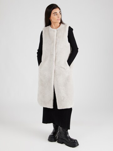 OAKWOOD Weste 'KUMIKO' in Beige: Vorderseite