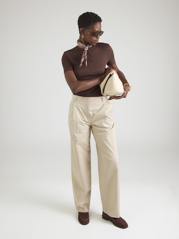 Regular Pantalon à pince & Other Stories en beige