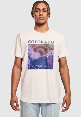 Merchcode Shirt 'Peanuts - Colorado' in Pink: Vorderseite