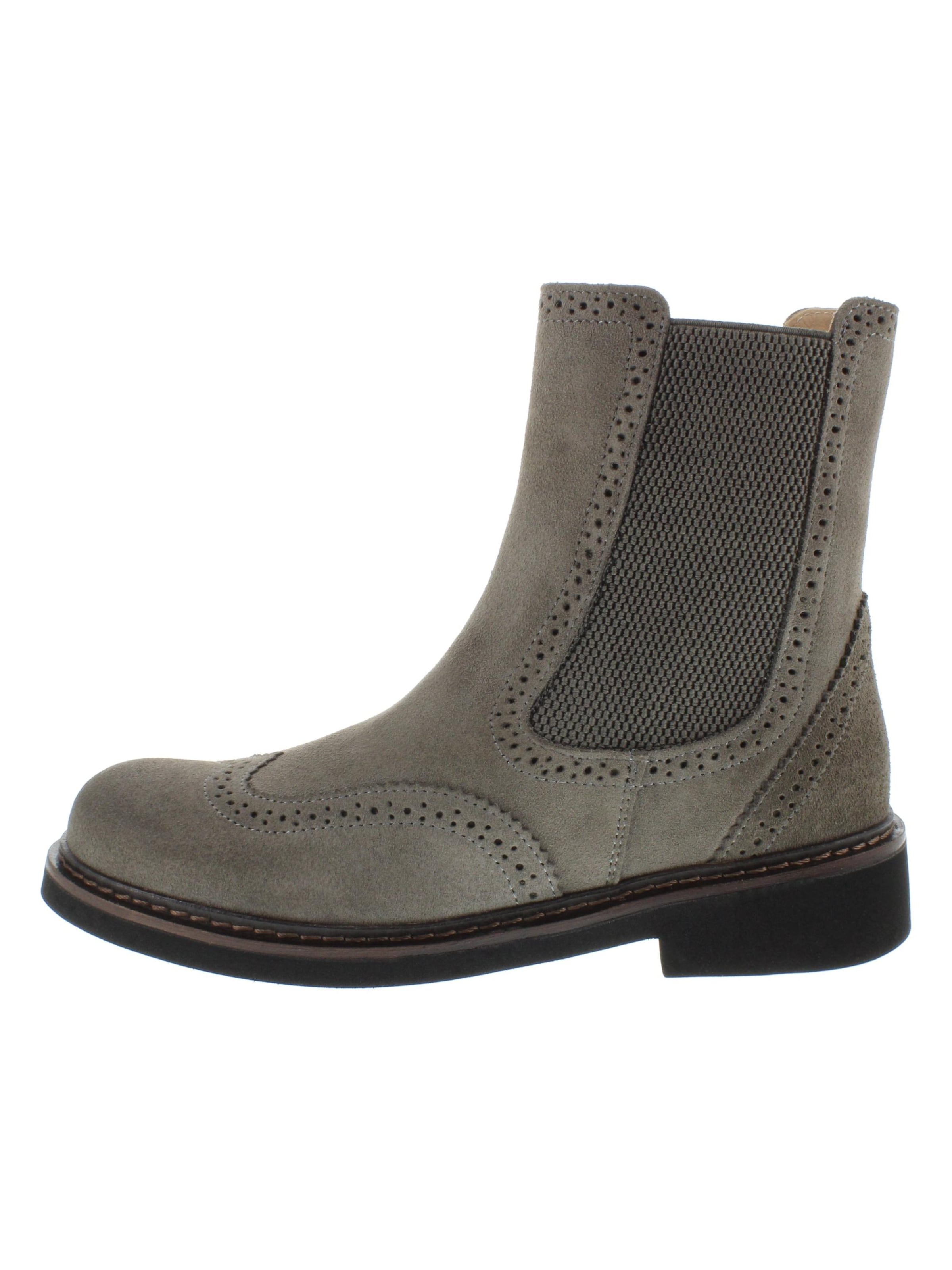 XAVER LUIS Schuhmanufaktur Chelsea Boots 'EMMA' in Grey: front