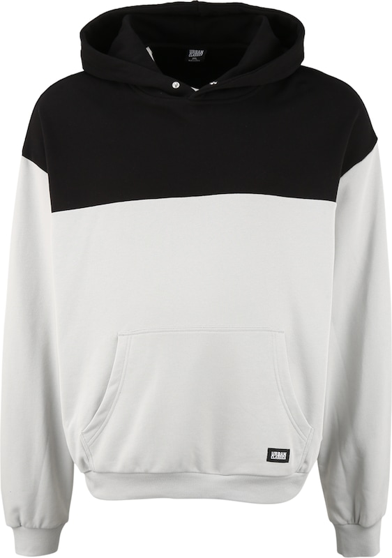 Urban Classics Sweatshirt in Hellgrau Schwarz Urban Classics Sweatshirt in Hellgrau Schwarz