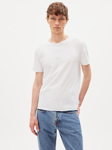 T-Shirt ' JAAMES BRUSHED ' ARMEDANGELS en blanc : devant