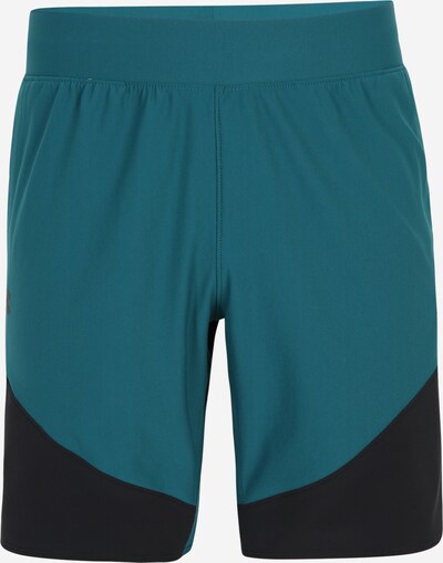 UNDER ARMOUR Workout Pants 'Peak Woven Hybrid' in Petrol / Black, Item view