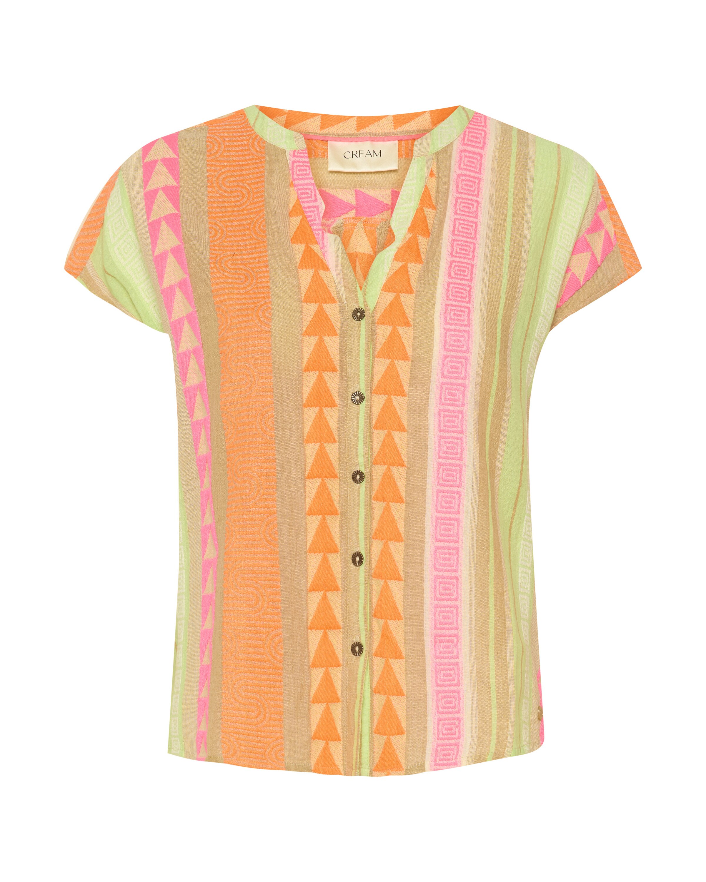 Cream Blouse 'Sola' in Mixed colours: front