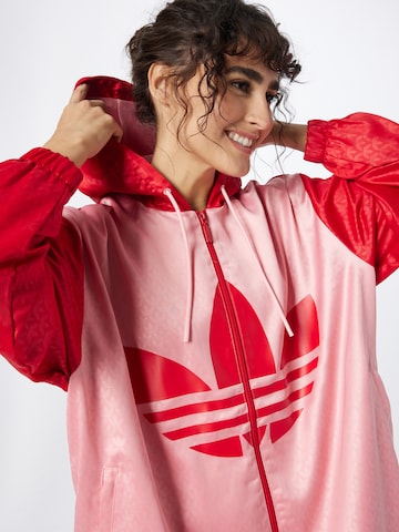 ADIDAS ORIGINALS Демисезонная куртка 'Adicolor 70S Colorblock ' в Ярко-розовый