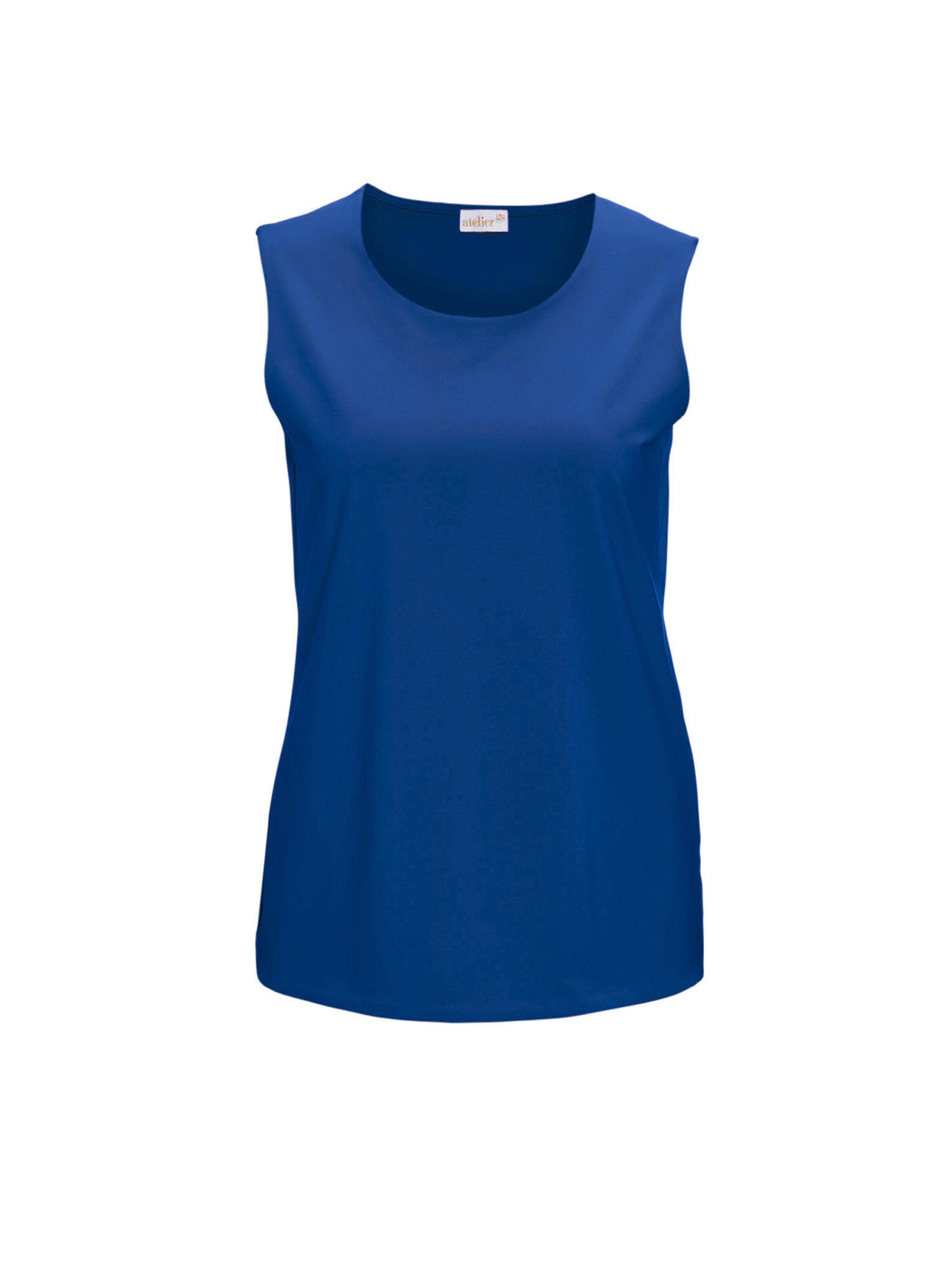 Goldner Top in Blau: Vorderseite