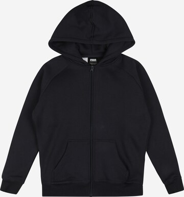 Urban Classics Zip-Up Hoodie in Blue: front