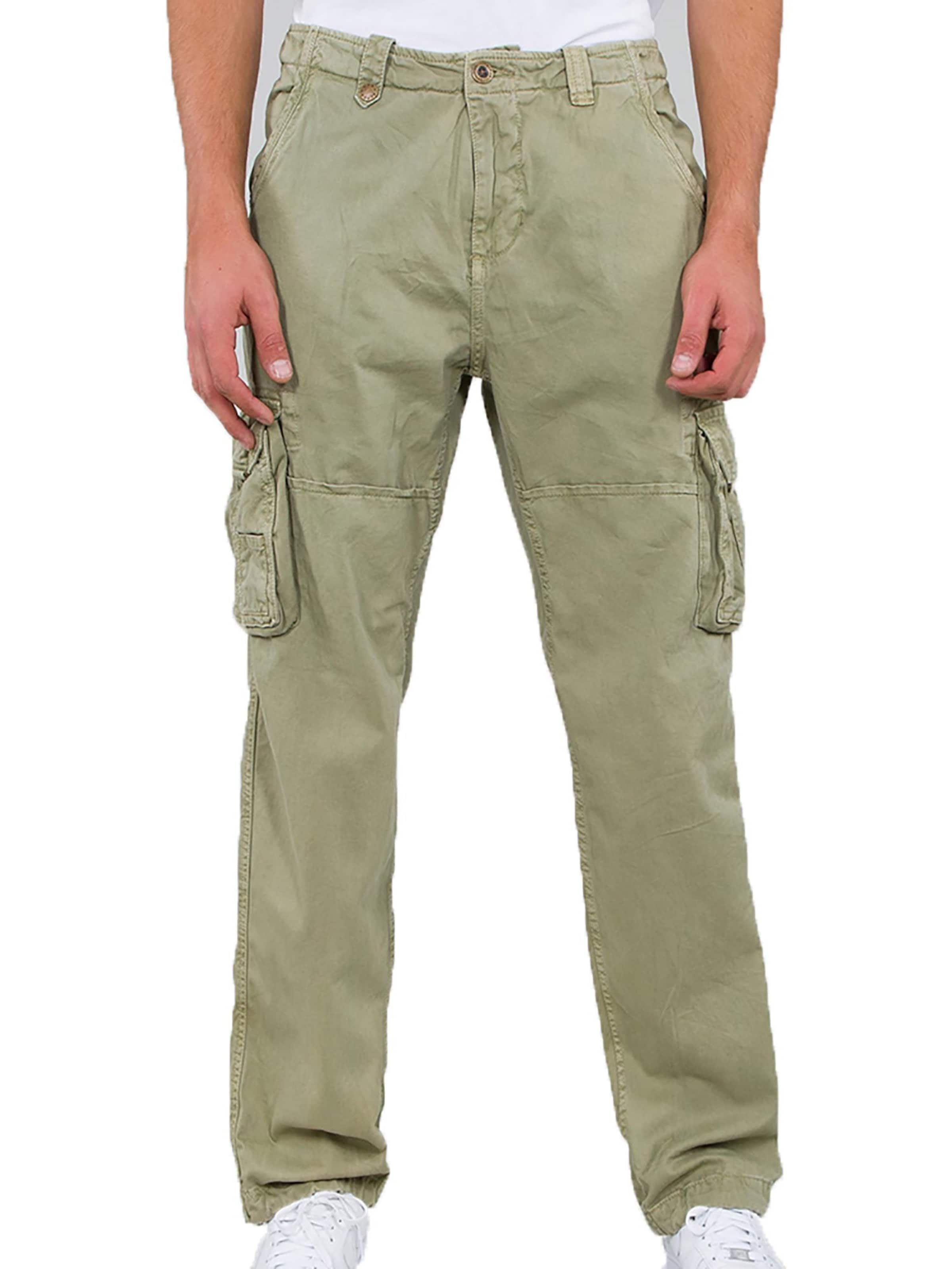ALPHA INDUSTRIES Regular Cargohose 'Jet'‌‌‌ in Grün: Vorderseite
