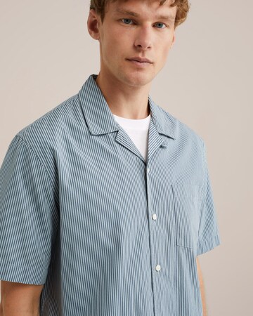 Coupe regular Chemise WE Fashion en bleu