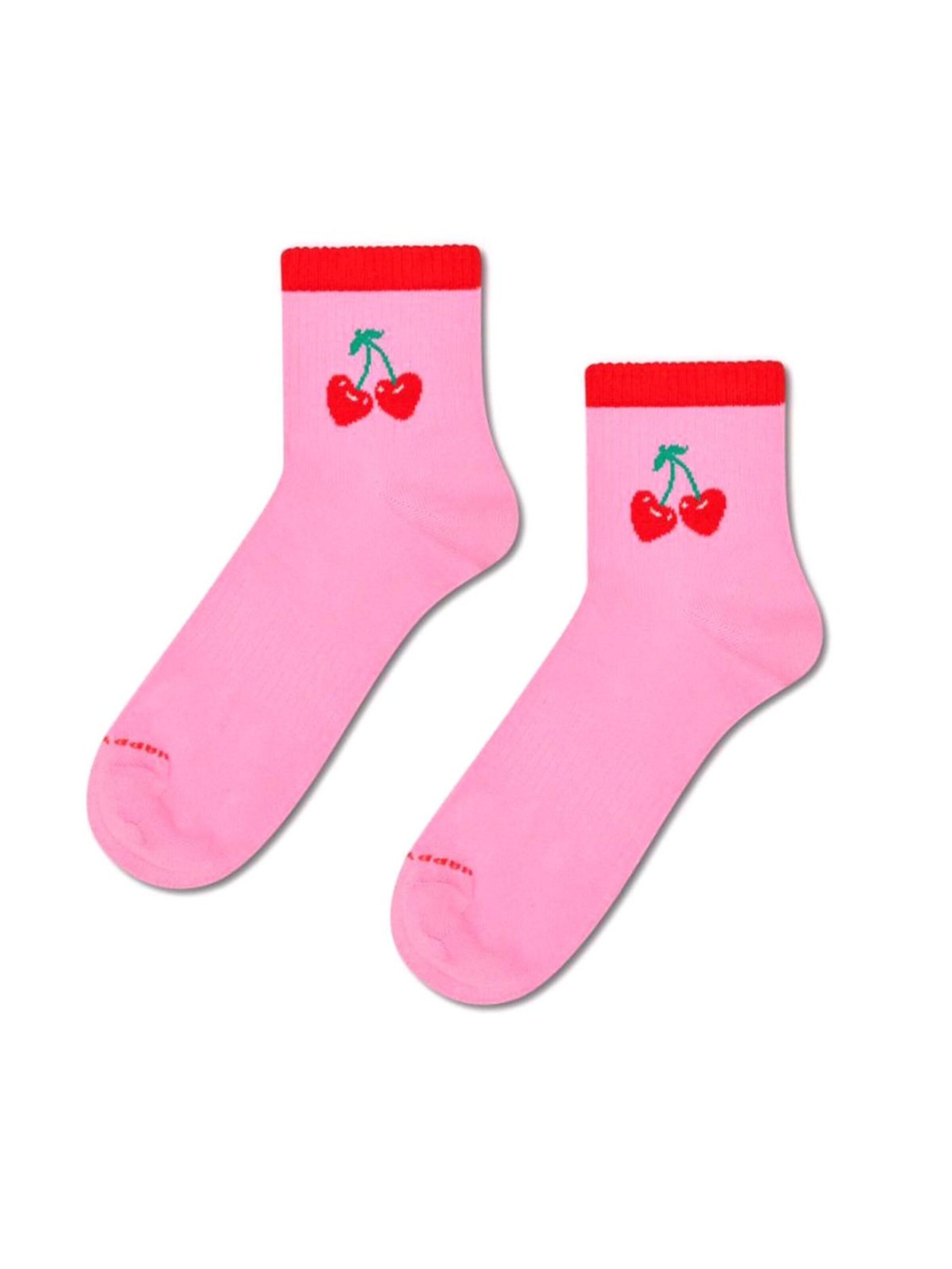 Happy Socks Chaussettes 'Cherry Mini' en 36-40 en rose, Vue avec produit