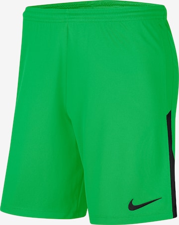 NIKE Workout Pants 'Dry League Knit II' in Green: front