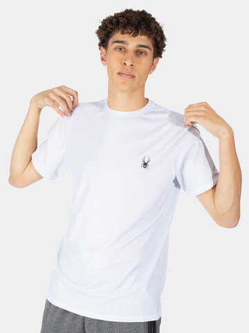 SpyderTehnička sportska majica - bijela boja: prednji dio
