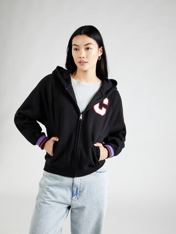 Champion Authentic Athletic Apparel Sweatjacke in Schwarz: predná strana