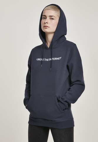 Merchcode Sweatshirt 'I broke' in Blue