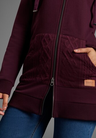 KangaROOS Zip-Up Hoodie in Purple