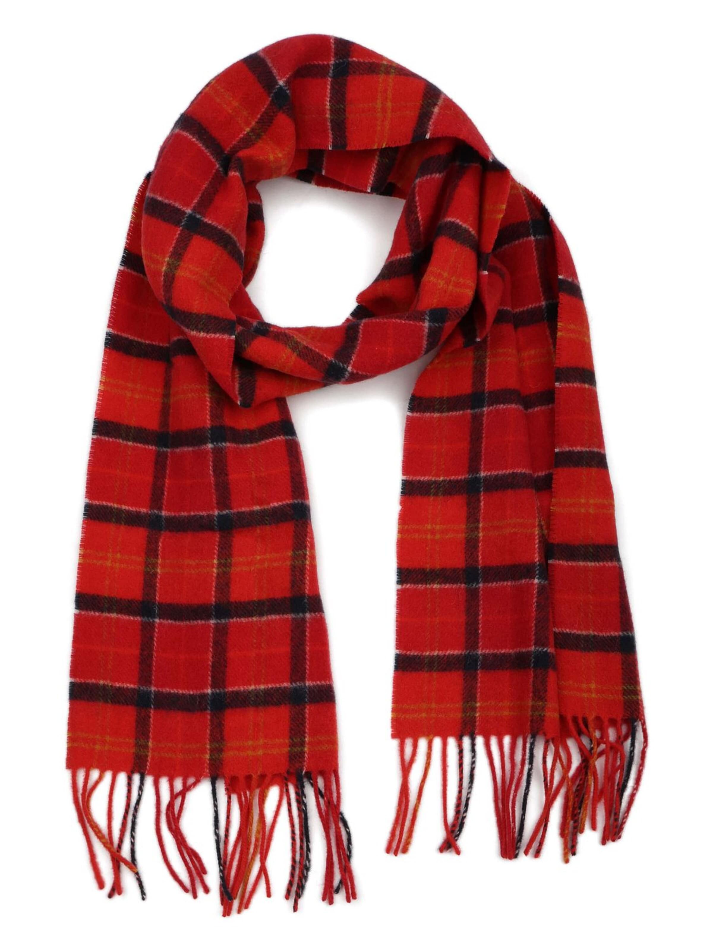Barbour Sjaal in Rood: voorkant