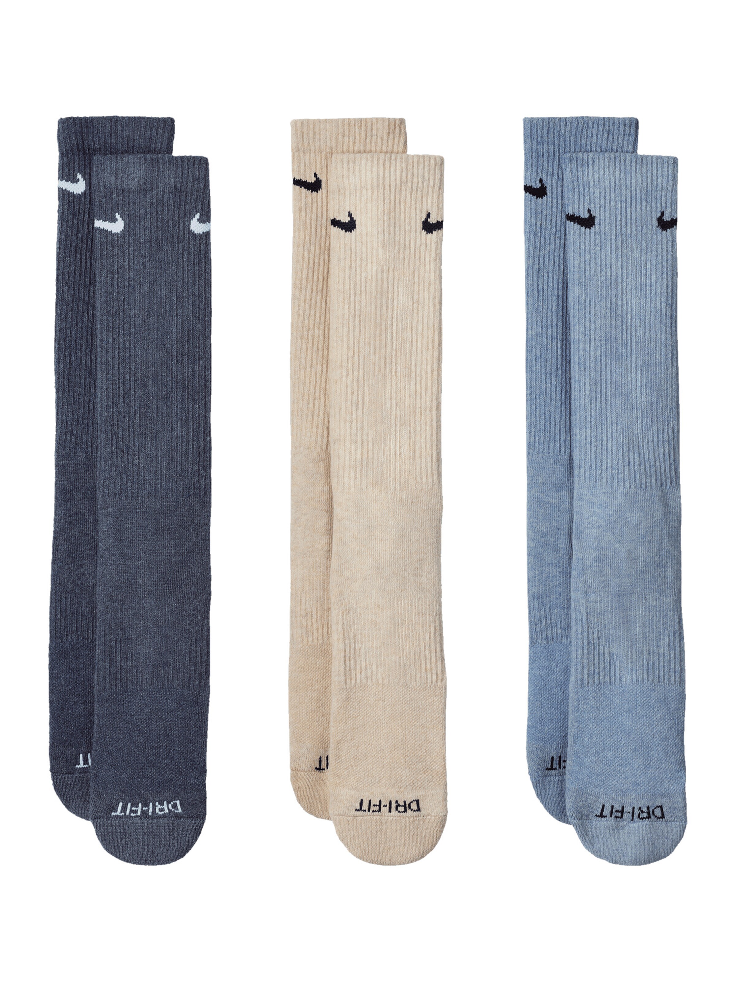 Nike Sportswear Athletic Socks in Black: front