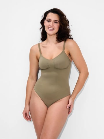 cfab Shaping bodysuit 'Bodysuit Sculpting Shapewear mit Slip' in Green: front