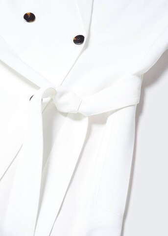 MANGO Рокля тип риза 'Dorotea' в бяло