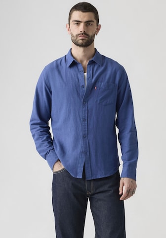 LEVI'S ® Regular fit Button Up Shirt 'Sunset' in Blue: front