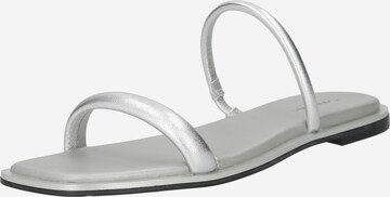 Calvin Klein - Zapatos abiertos en plata: frente