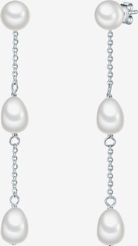 Boucles d'oreilles Valero Pearls en argent : devant