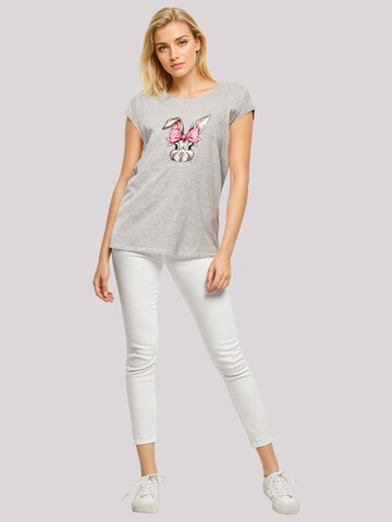 T-shirt 'Niedlicher Hase mit Schleife' F4NT4STIC en gris