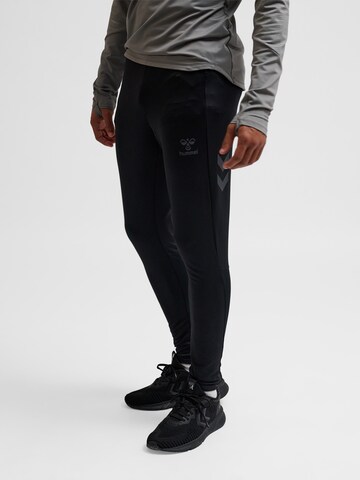Hummel Skinny Sportsbukser 'Pro' i sort: forside