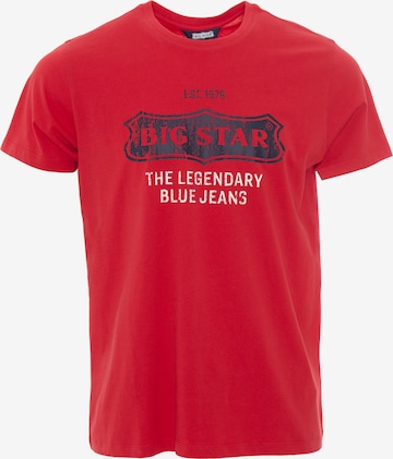 T-Shirt BIG STAR en rouge : devant
