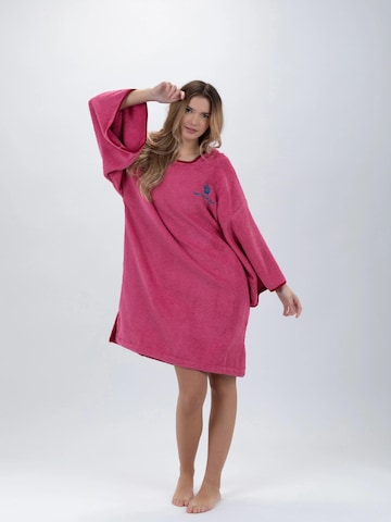 Pacifique Sud Sport badjas 'Poncho Surf' in Roze