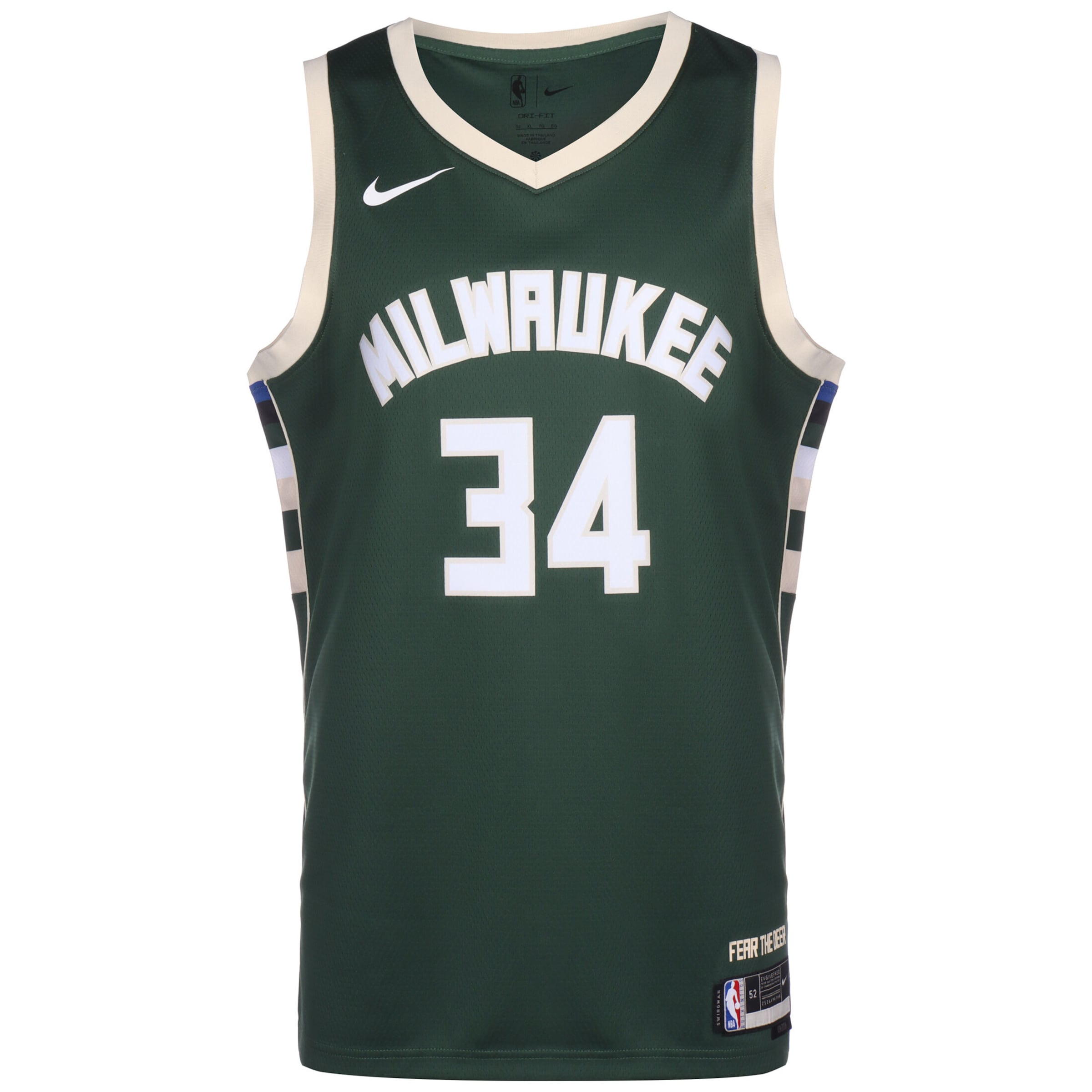 NIKE Performance Shirt 'Giannis Antetokounmpo Milwaukee Bucks' in Green: front
