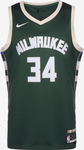 T-Shirt fonctionnel 'Giannis Antetokounmpo Milwaukee Bucks' NIKE en vert : devant