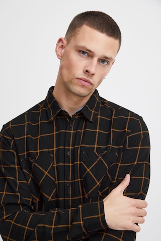 BLEND Regular fit Button Up Shirt in Black