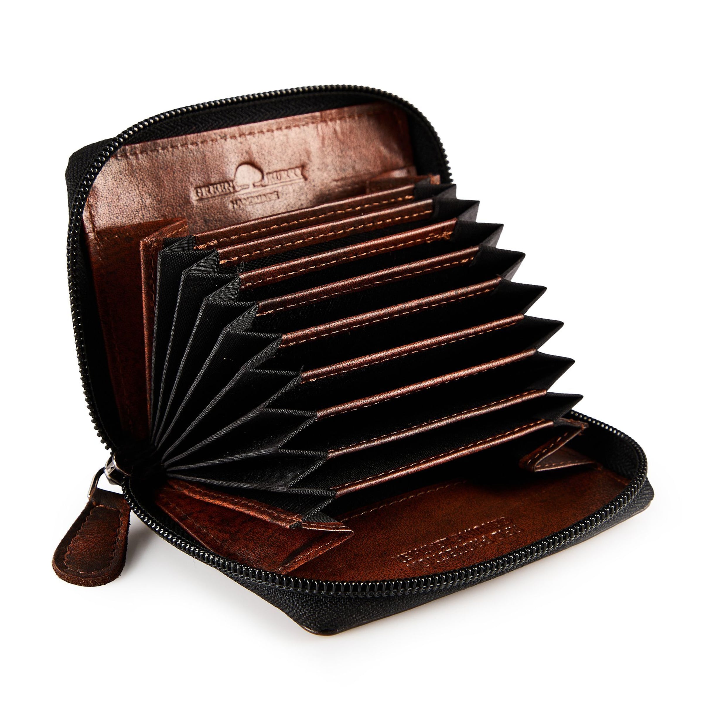 Porte-monnaies 'Destressed' GREENBURRY en marron