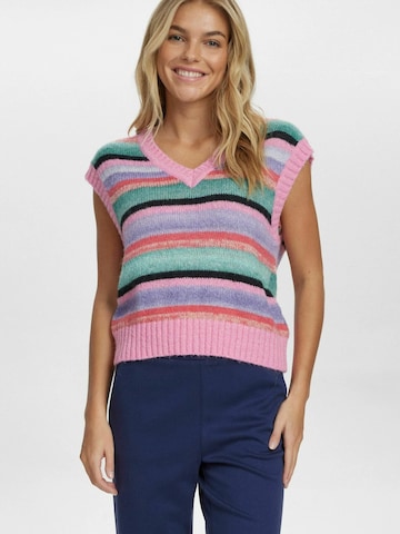 Gilet in maglia ' NUELIN ' di NÜMPH in colori misti: frontale